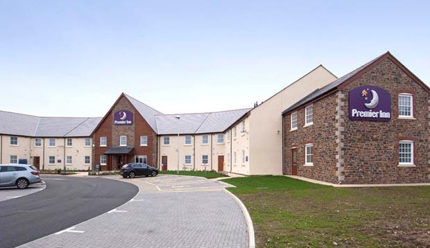 Exterior of Premier Inn Hotel Camborne