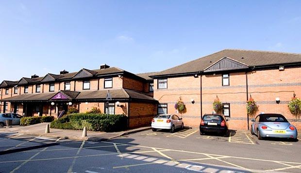 External view of Premier Inn Cannock South with free parking outside