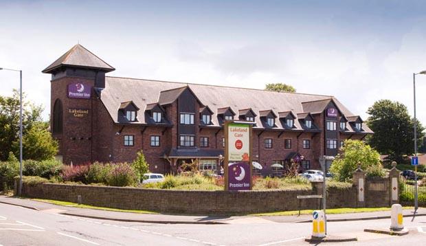 View from the road of Premier Inn Carlisle Central hotel