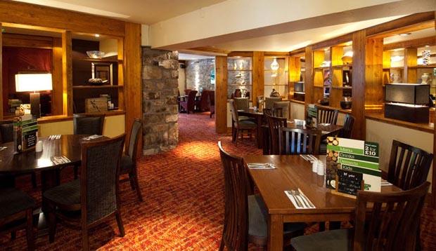 Interior of bar at Premier Inn Cwmbran 