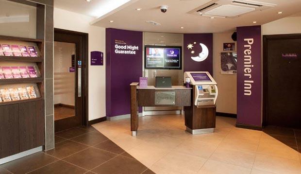 Reception at Premier Inn Dudley Town Centre