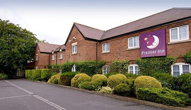 Exterior at Premier Inn Lichfield North East (A38) showing gardens