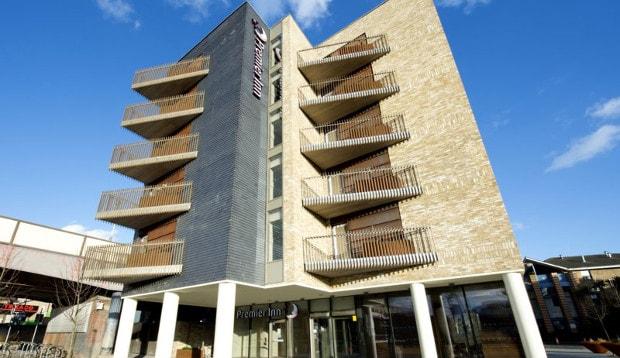 Exterior of Premier Inn London Lewisham hotel