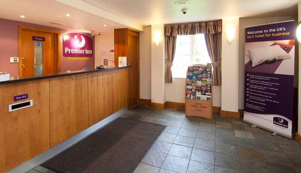 Reception at Premier Inn Manchester (Handforth) hotel 