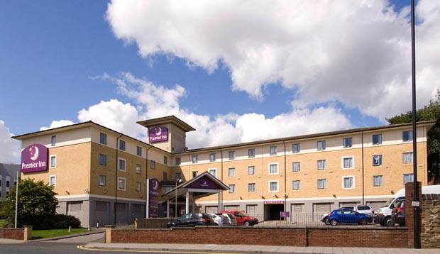 Outside Premier Inn Newcastle City Centre (Millennium Bridge)