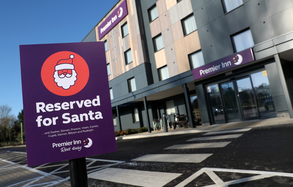 VIP parking – we’ve reserved a spot for Santa’s sleigh!