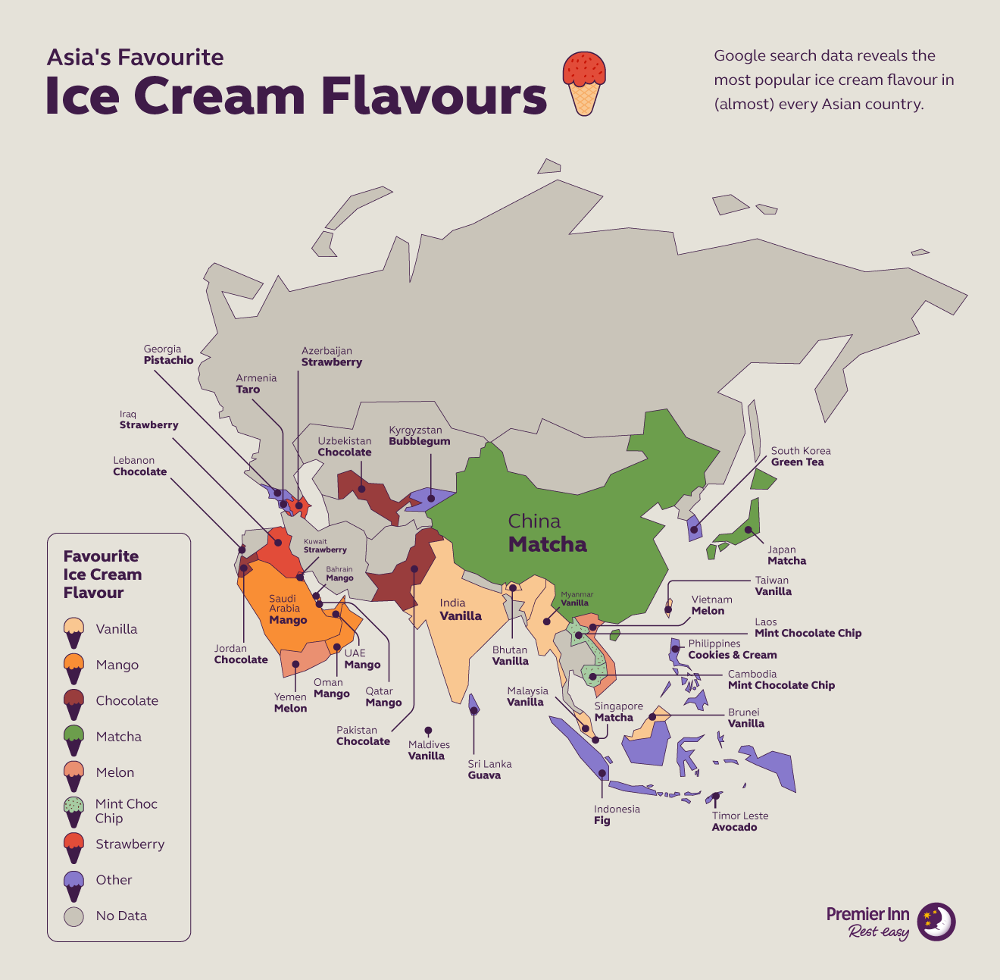 Asia’s favourite ice cream flavours