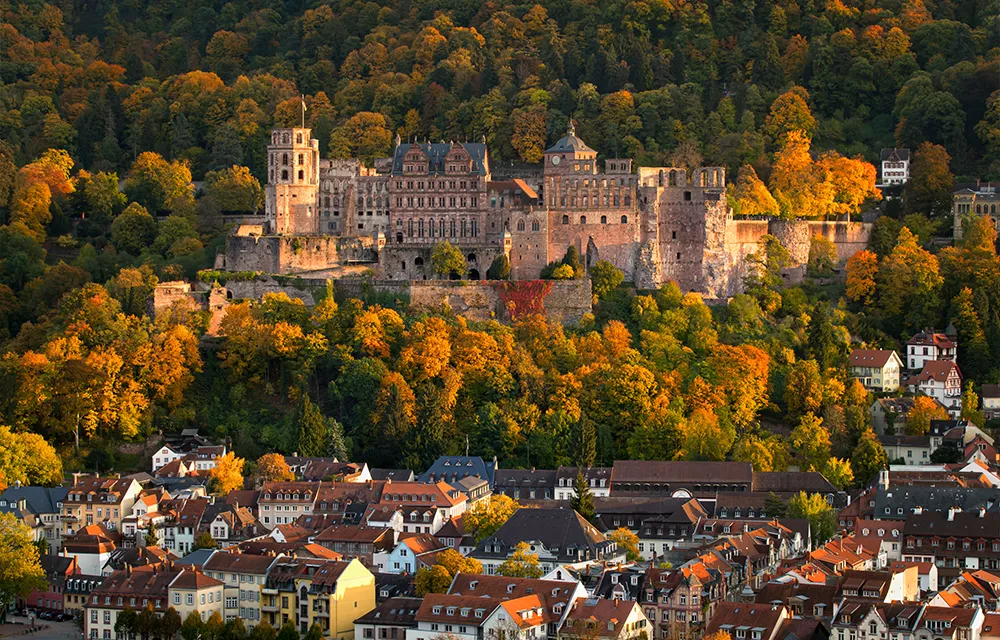 Heidelberger Schloss im Herbst