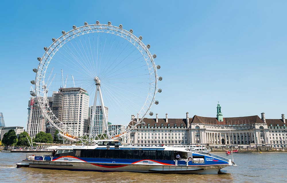 River bus on the Thames