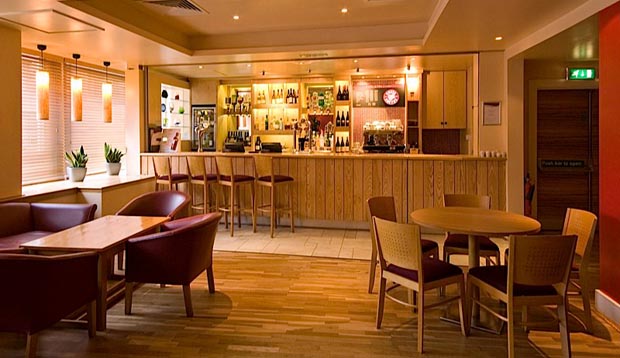 Bar area at Premier Inn Glasgow (Cambuslang/M74, J2A)